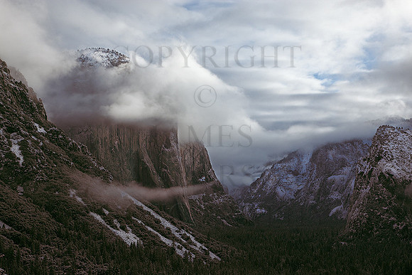 The Tunnel View in Winter